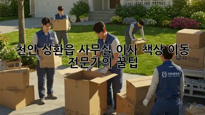천안 성환읍 사무실 이사? 책상 이동 전문가의 꿀팁! 😎